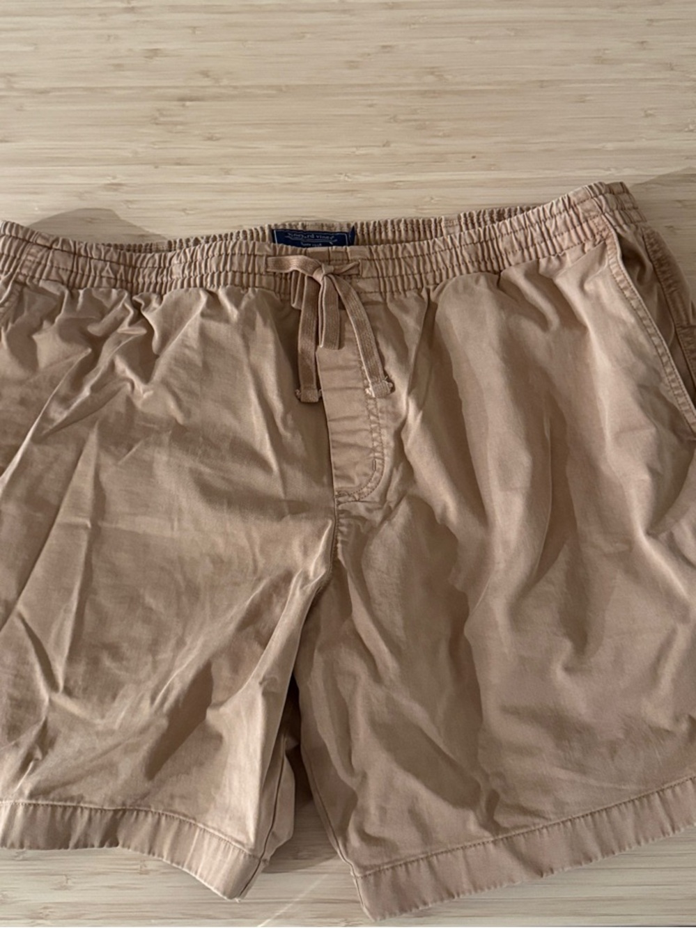 Vineyard Vines Men’s Drawstring Shorts in Light Tan